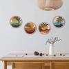 4Pcs Bohemian Wall Art Decorations Hollow Design Wall Hanging for Living Room Bedroom Country Courtyard Decor