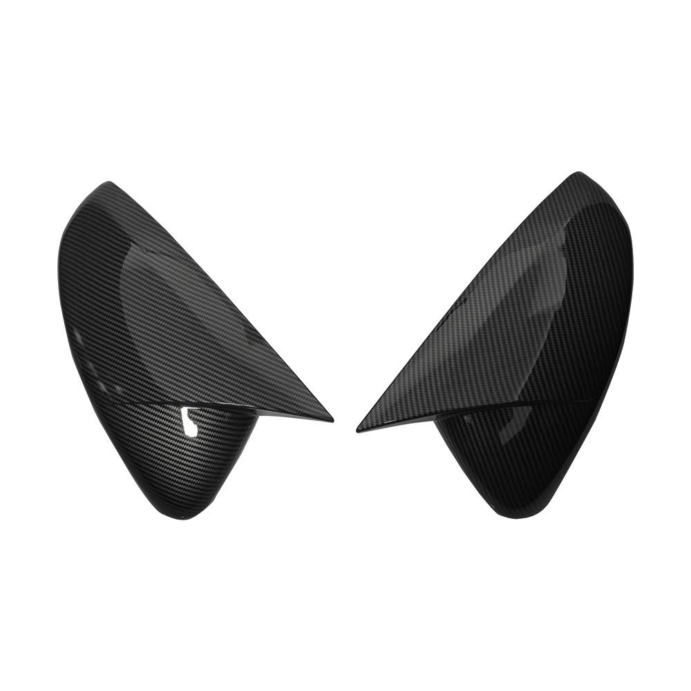 For Peugeot 208 2008 2012-2018 Citroen C3 2016 To 2020 2x Car Sticker Rearview Side Mirror Cover Wing Cap Exterior Case Trim ABS