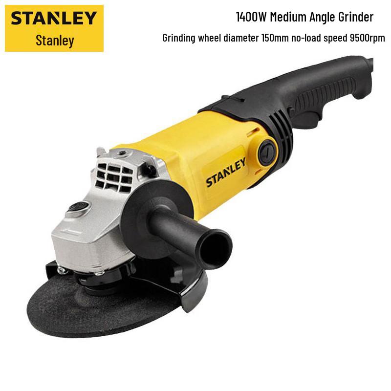 

Кутова шліфувальна машина STANLEY 1400 Вт SGM146-A9 з китайською вилкою (адаптер в комплекті)