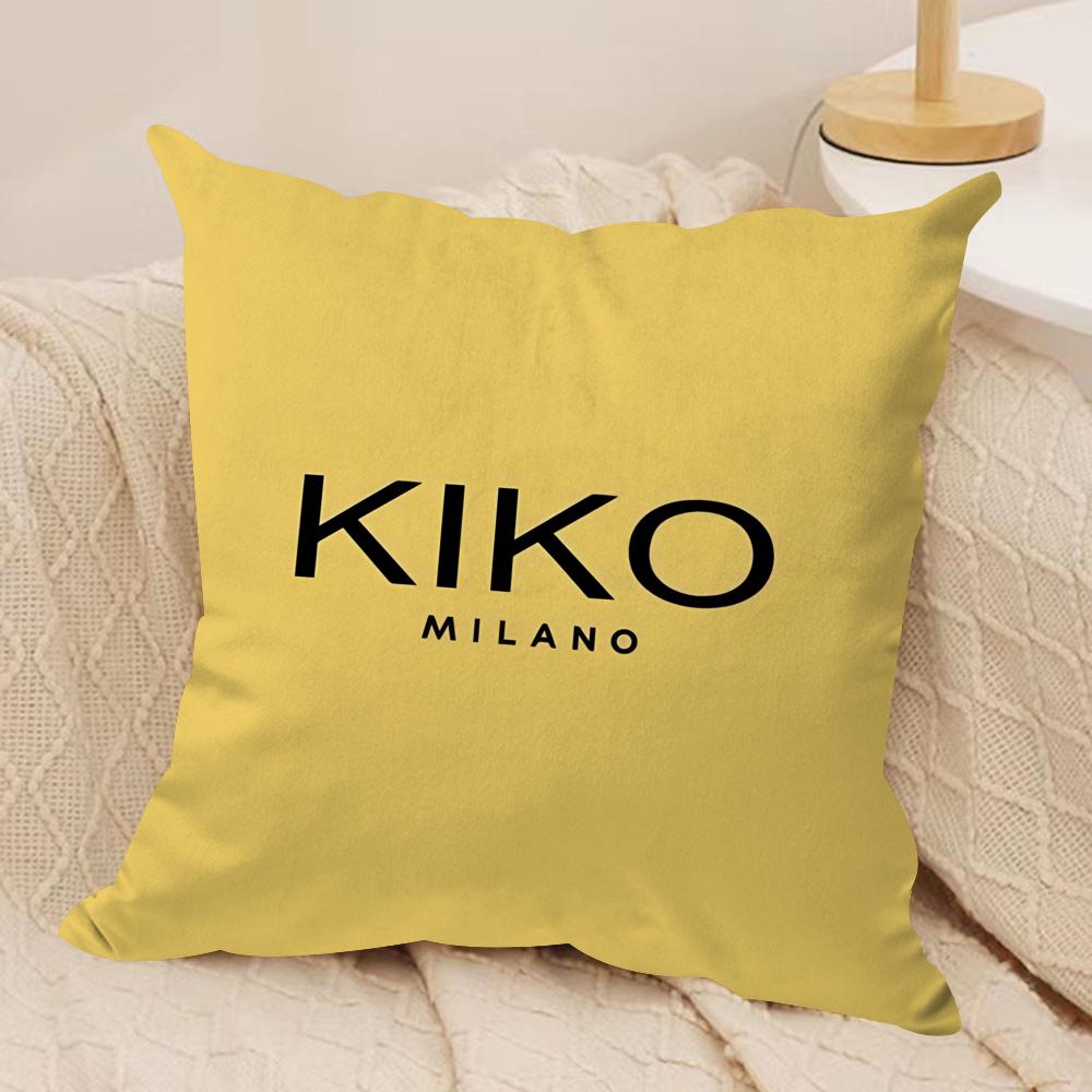Cosmetics Brand KKiko Cushion Cover Short plush Doublesided Print Square Throw Pillow Covers Sofa Home Cushion Decor