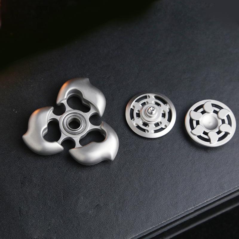EDC Hand Spinner  Stainless Steel Fidget Spinner ADHD Concentration Toy Fidget Spinning Toy  Fidget Toys Adults Gift