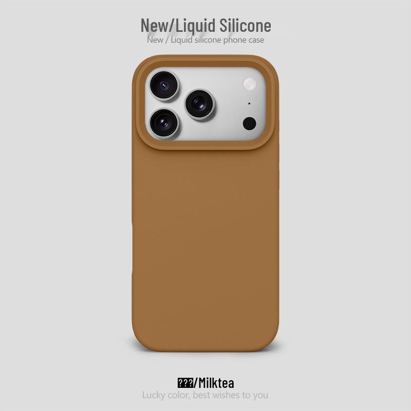 Funda de Silicona con Agujero Grande para Apple 17 Pro Max: Bolsa de aire a prueba de caídas, Protectora, Diseño simple