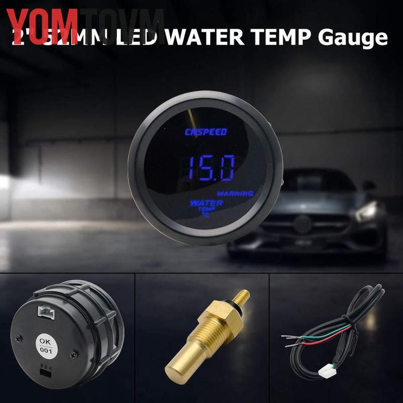 52mm / 2in Black Digital Water Temperature Metre Gauge celsius Temp Meter