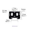 1/4 Sets Refrigerator Door Sliding Guide For Electrolux/Siemens/ Built-In Fridge Door Slide Rail Mounting Kit
