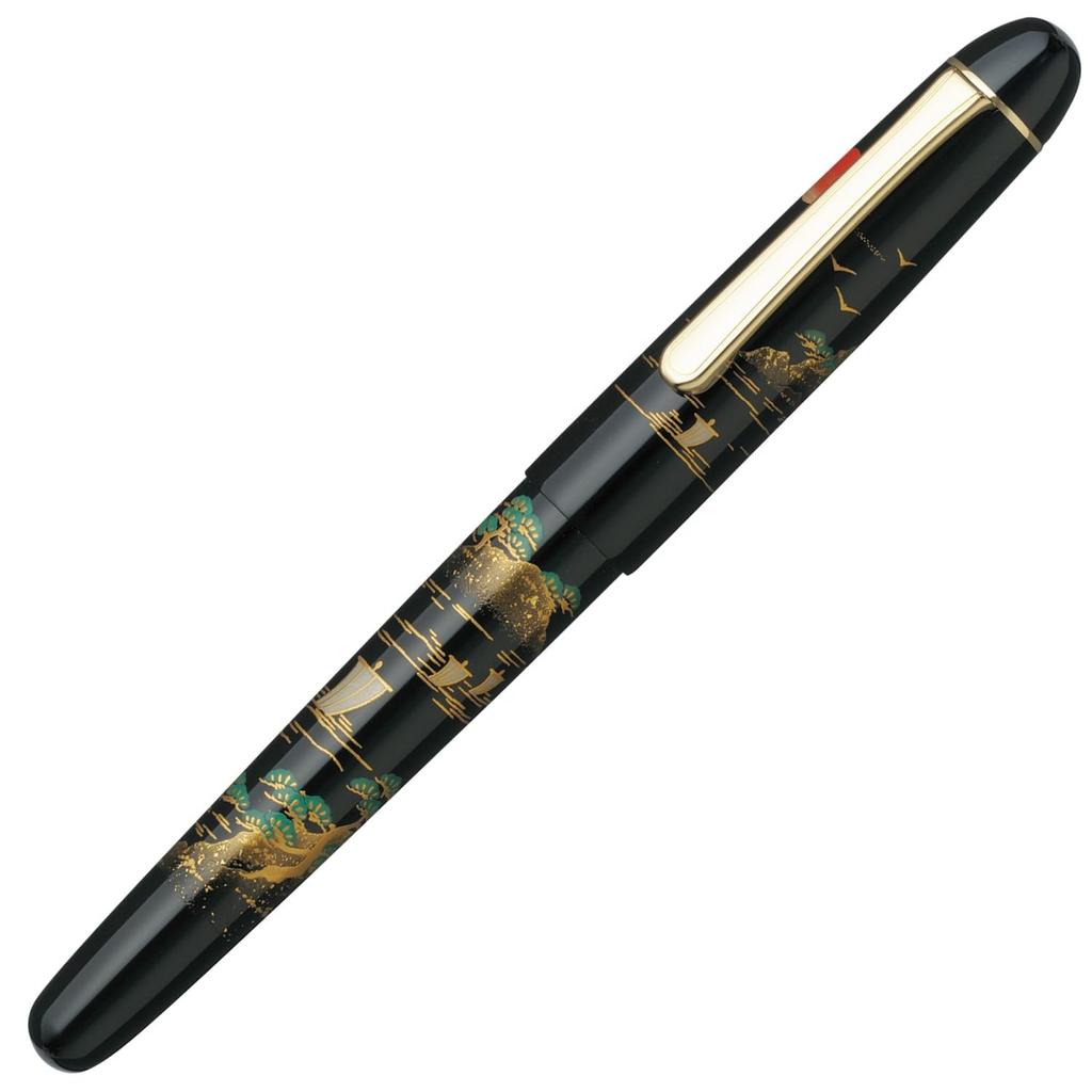 Platinum Fountain F Fine 3776 Kaga Hira Landscape Officially Imported Pen, Nib, Century, Maki-e Design, PNB-30000B 84-2,