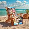 Classic Japanese Element Cartoon ONE PIECE Monkey D. Luffy Beach Towel Outdoor Camping Vacation Swimming Beach Towel Outdoor Absorbent Bath Towel Y12