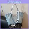 Simple Ladies Bag With Zipper Closure And Interior Pockets For Casual Outing