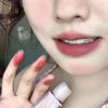 Nude Warm Tea~Yellowish Black Skin Tone Brightening Natural Nude Lip Mud Full of Apricot and Chestnut Velvet Matte Lipstick for Students