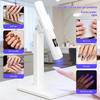 Rechargeable UV Nail Lamp Salon Grade Fast Curing Adjustable Stand LED Gel Dryer for Home DIY Use