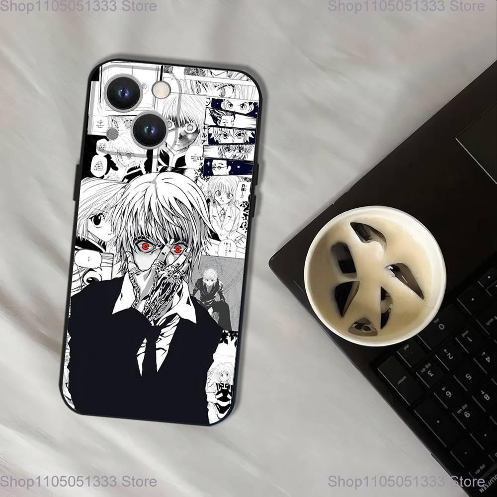 Hunter X Hunter Kurapika Phone Case For iPhone 17,16,15,14,13,12,11,Pro,XS,Max,XR,Plus,E,SE4,Mini Black Soft Cover