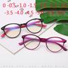 -0.5 -1 -1.5 -2 -2.5 -3 -3.5 -4 -4.5 -5 -5.5 -6 Finished Myopia Glasses Women Short-sight Eyewear Men Small Round Frame Glasses