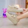 Bread Shoes Women's Velcro Little White Shoes Women's Spring New Sports Ins Platform Student Casual Board Shoes