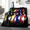 Rangers Team-up Flannel Blanket, Soft Polyester, Modern Design, All-Season for Camping, Travel, Gifts for Holidays or Birthdays