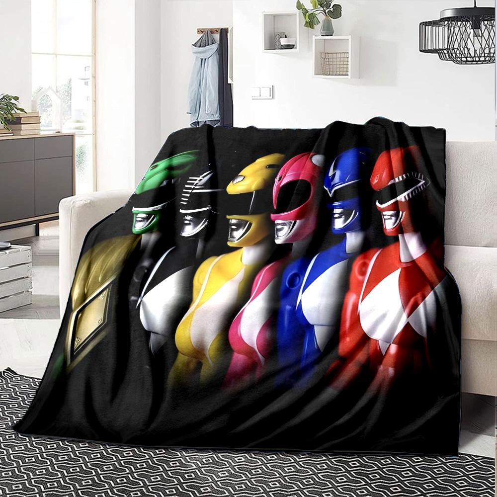 Rangers Team-up Flannel Blanket, Soft Polyester, Modern Design, All-Season for Camping, Travel, Gifts for Holidays or Birthdays