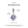 Charms Platadreamy Blue-Purple Star Dial Sun Pendants Fit Originalbracelets Charms For Women Jewelry Diy Making Gifts