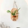 Wooden Wall Hanging Planter Holder Vase Flower Pot Minimalist Wall Decoration  Living Room