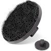 2pcs Silicone Bath Brush, Gentle Exfoliating Body Brush Massage Body Brush Deep Cleansing Exfoliating Bath Essentials All Skin Types,Black,14*16.5cm