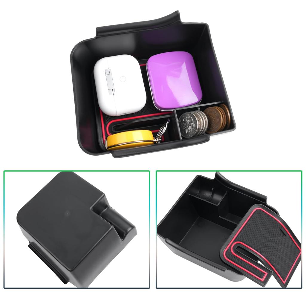 GAFAT Car Storage Box for Volkswagen Polo AW (6th Generation, 2018-Present) Polo MK6, Polo AW Console Tray, Interior Parts, w*v Polo Accessories, Cent