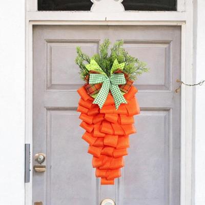 Easter Wreath Easter Decoration DIY Crafting 12inchx22inch Teardrop Swag for Indoor Party Holiday Thanksgiving