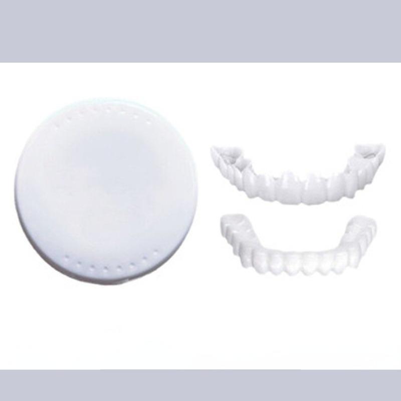 The New Simulation Braces Upper Lower Teeth Whitening Silicone Teeth Sticker Dentures