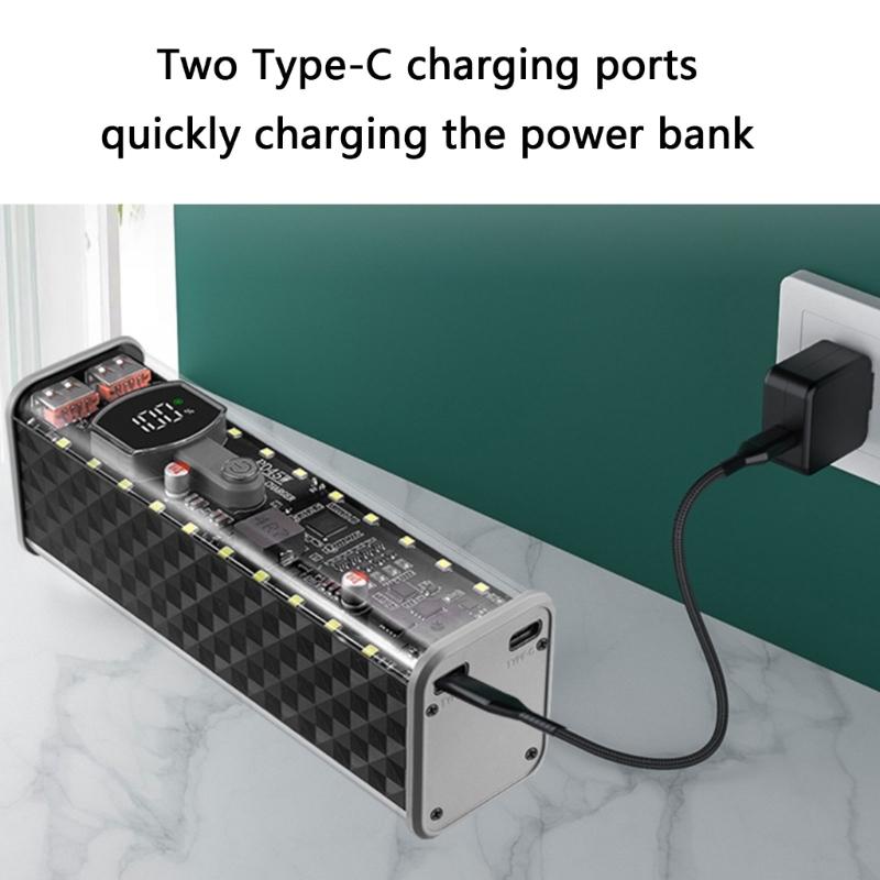 8 Slot 18650 Mobile Battery Removable Battery Compartment Not Welding Required Various Device Charging Solution