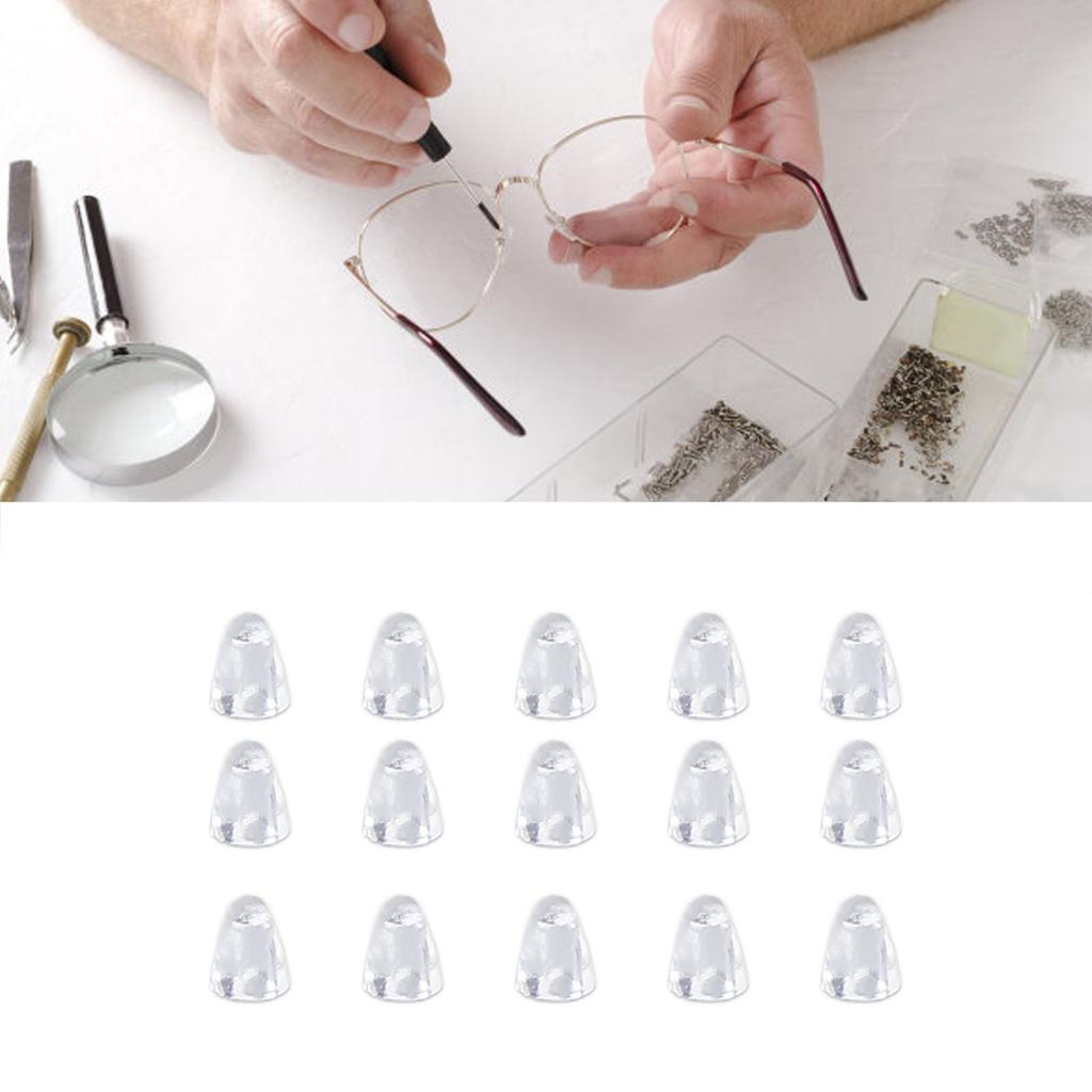 300 Pcs Rimless Glasses Screw Cap Number 14 Silicone Eyeglass Framless Screw Hood Cover