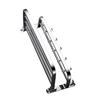 Double Towel Rack Foldable Adhesive 304 Stainless Steel Wall Towel Shelf with Hooks for Bathroom