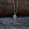 Genuine Raw Rose Quartz Necklace Raw Gemstone Necklace Healing Crystal Necklace Sterling Silver Necklace Handmade Necklace for Beginning