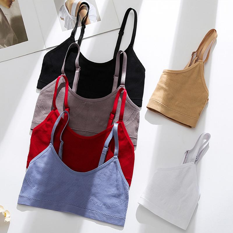CINOON Débardeur sans couture, ensemble de soutiens-gorge, sous-vêtements féminins, soutien-gorge sans fil, haut court, taille haute, sous-vêtements, Bralette douce, Lingerie