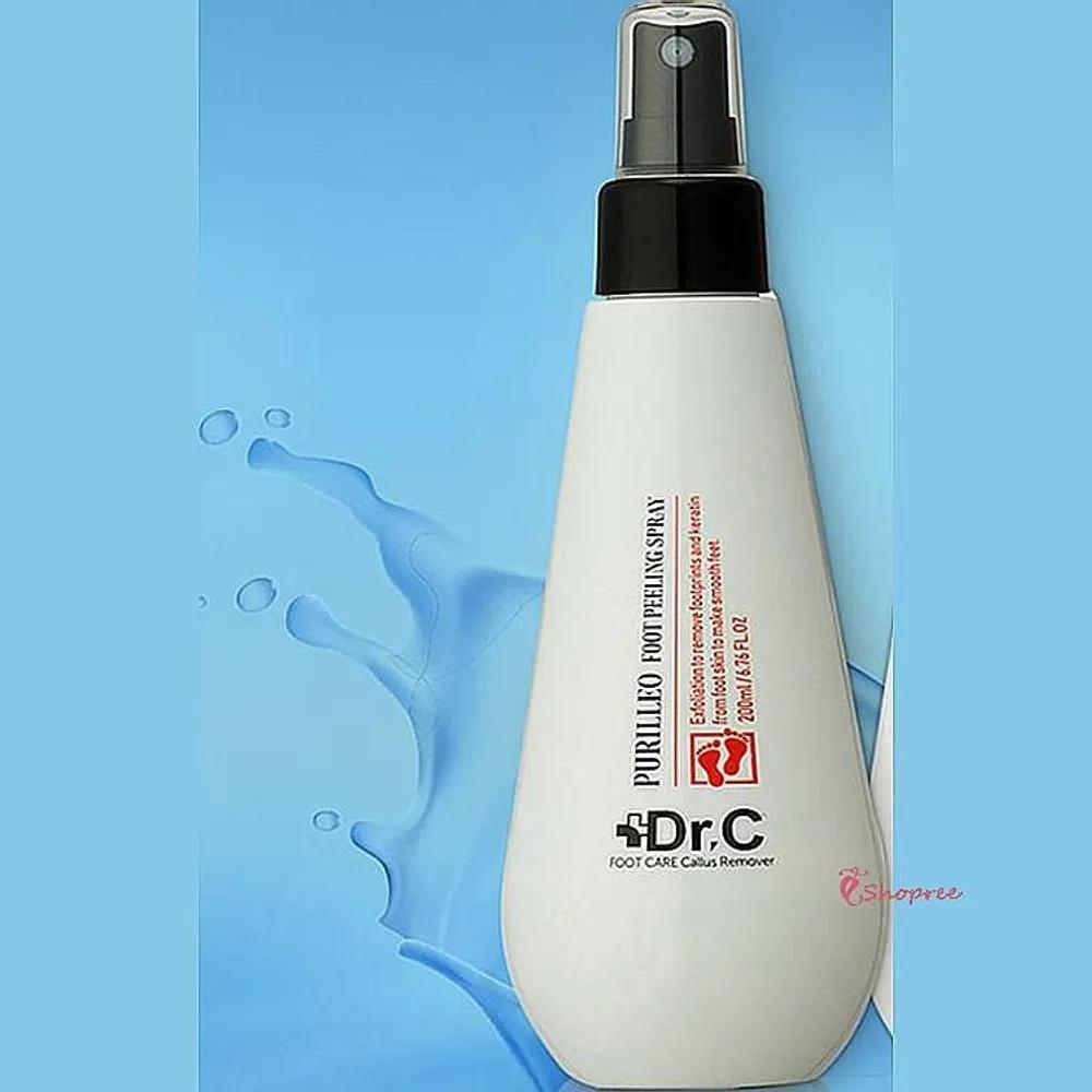 Foot Exfoliating Spray, Foot Care Moisturizing Foot Scrub, Foot Peeling, Hypoallergenic Heel Care Softener 200ml