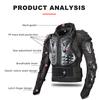 VEMAR Men Full Body Armor Motorcycle Jacket Chest Back Protector Moto Body Armor Motocross Racing Armor Jacket Adjustable Black