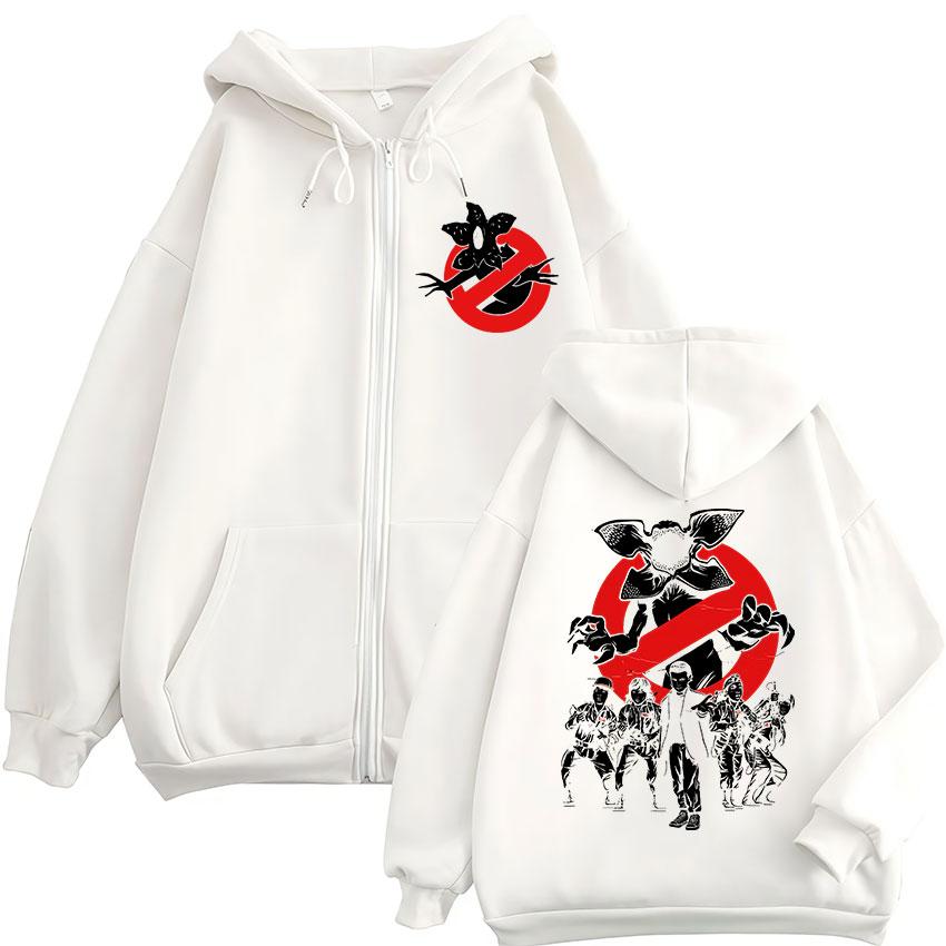 Eddie Munson Eleven Demogorgon Fiore Cannibale Felpe con Zip Uomo Donna Moda Felpe con Cappuccio e Zip Giacca Felpa Casual