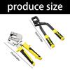 Heavy Steel Punching Plier Tool For Construction Professionals Featuring Slip Resistant Handle And Compacts Design