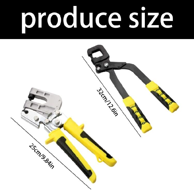 Heavy Steel Punching Plier Tool For Construction Professionals Featuring Slip Resistant Handle And Compacts Design