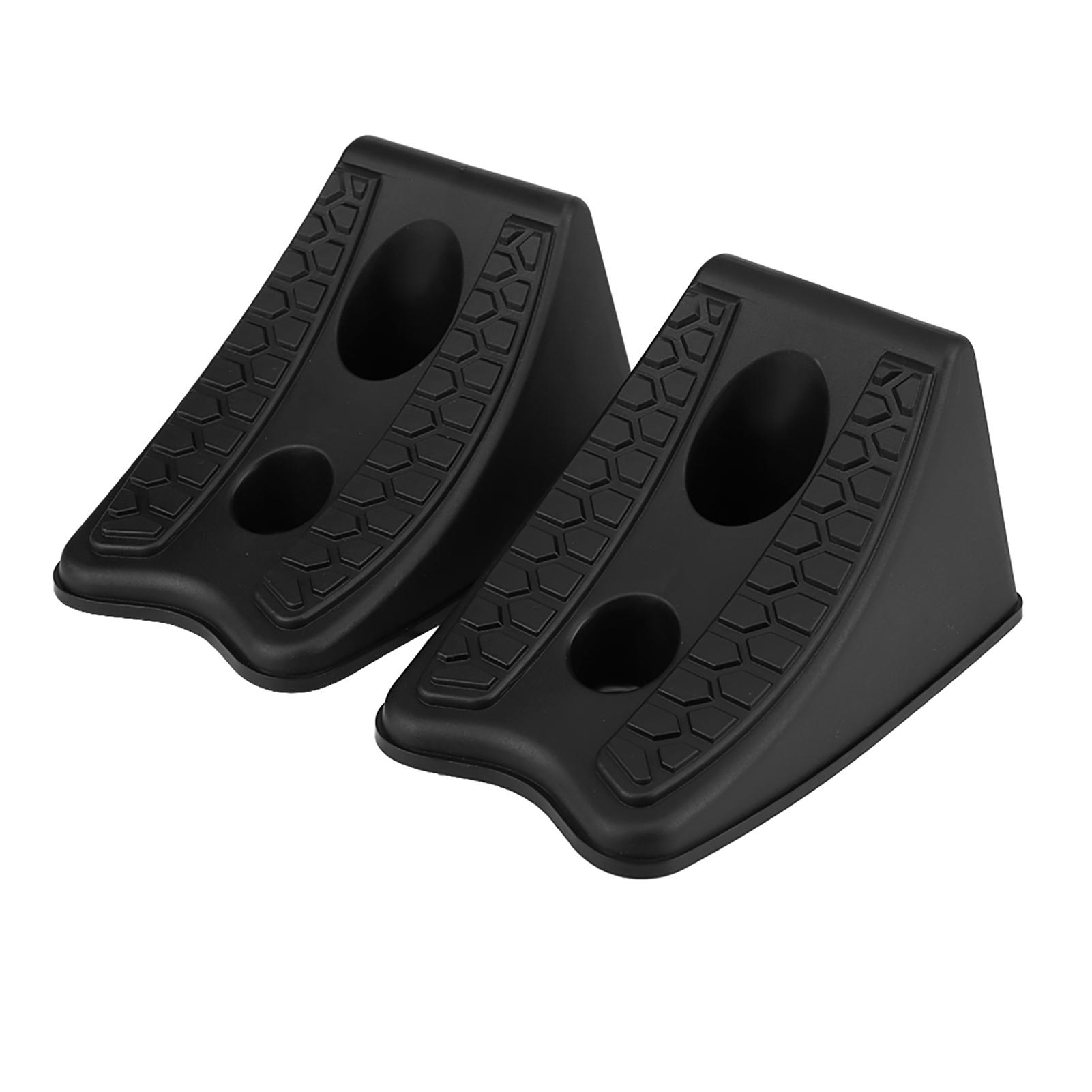 2pcs Car Anti slip Block, Plastic Car Tyre Slip Stopper Wheel Alignment for Car Trailer, Truck or Other Wheel Tire of Vehicles