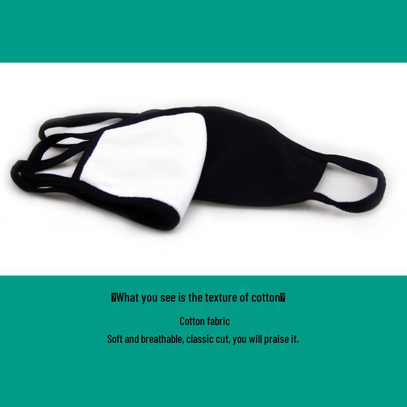 Masque Émoticône Mode: Masque Anti-poussière en Coton Respirant Amusant pour le Vélo - Design Anime Unisexe