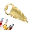 Portable Beer Opener Gold Feathers Shape Caps Remover Bottle Opener Multifunctional Gadget for Kitchen Picnic Party Wedding