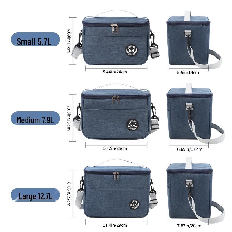 Izolovaná taška na oběd Bento s velkou kapacitou - Vodotěsná, silná, podšívka z hliníkové fólie pro pikniky