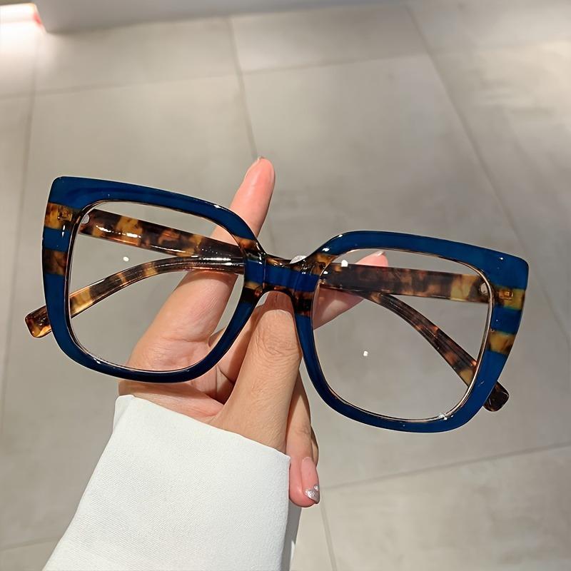 Ladies' Large Frame Square Glasses Suitable for Daily and Formal Occasions Fashionable Unisex Glasses