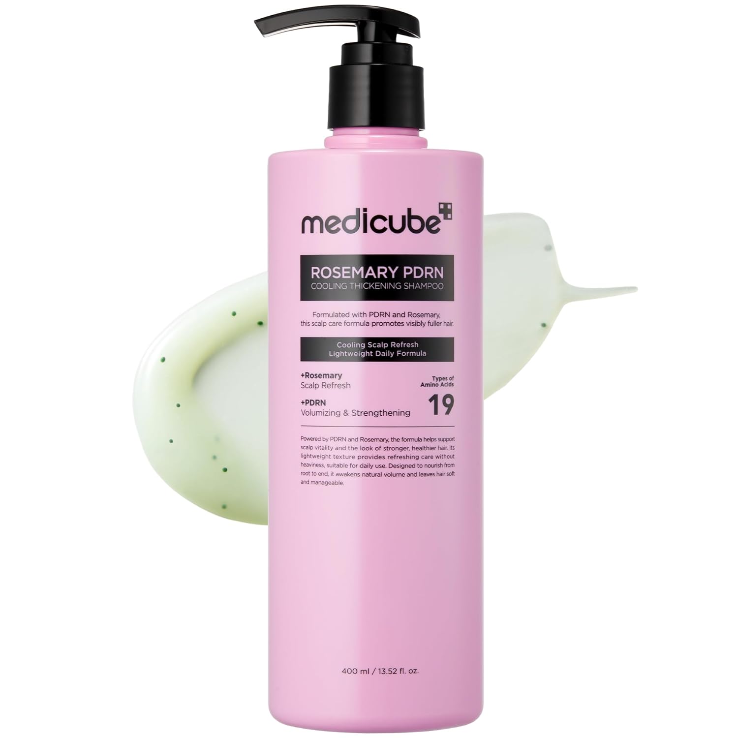 medicube Rosemary PDRN Clarifying Thickening Shampoo Cooling Clarifying Care for Thinning Weak Flaky Hair Amino Acid Complex