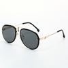 Retro Oval Metal Sunglasses For Women Men Luxury Fashion Brand Female Sun Glasses Punk Unisex Stylish Shades Uv400