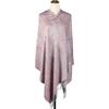 Ethnic Style Knit Scarf With Tassels For Women Warm Sunshade Dustproof Allseason