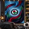 Wall Hanging Tapestry Blackburn Rovers Football Print Cloth for Living Room Bedroom Home Decor