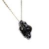 Personality Lotus Leaf Women'S Light Luxury Black Epoxy Flower Retro Pendant Necklace