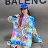 European Trendy Autumn/Winter Loose Pullover: Naughty Rabbit Rhinestone Sweater