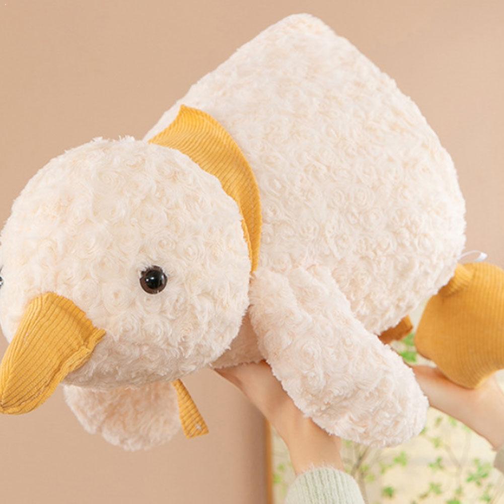 Soft Plush Toy Goose Duck Stuffed Animal Kawaii Sleeping Pillow Comforting Doll Kids Birthday Gift Home Decor