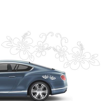 Ruzimiv Blume Auto Karosserie Aufkleber, Auto Karosserie Blumen Sticker - Vista Print Auto Außen