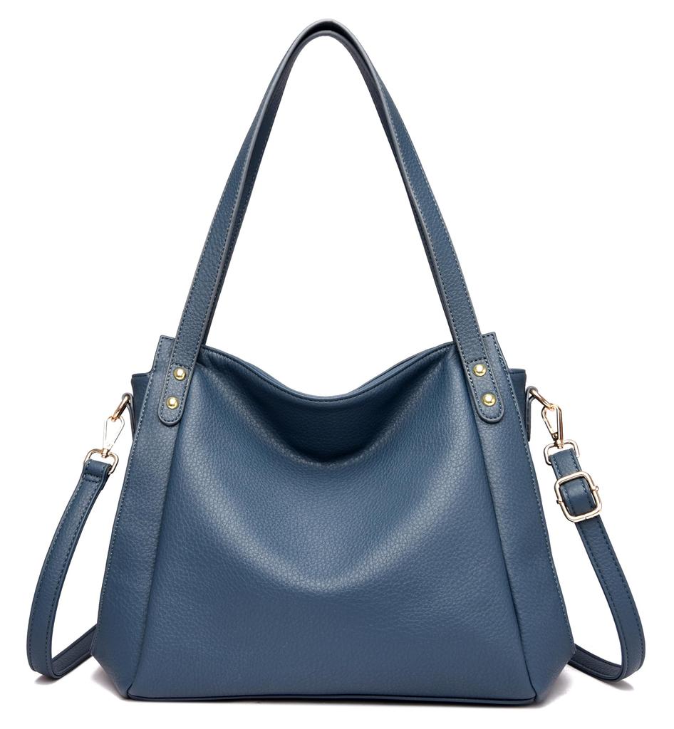 FSD.WG Women's Shoulder Bag, Crossbody Bag, Large Capacity, PU Leather, Lightweight, Korean Design, Popular for Spring, Summer, Fall, and Winter, 3