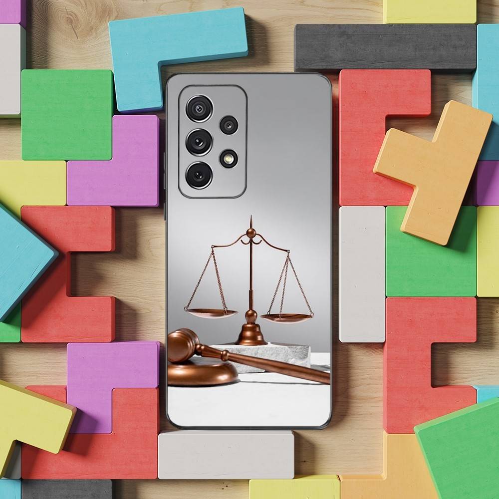 Law Lawyer Judge Justice For Samsung S9,S10,S20,S10,S21,S25,S24,S23,Ultra,FE,Plus,Lite,Soft Silicone Black Case