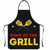 Nosleeve Waterproof Apron For Kitchen And Grilling With Colorful Abstract Design